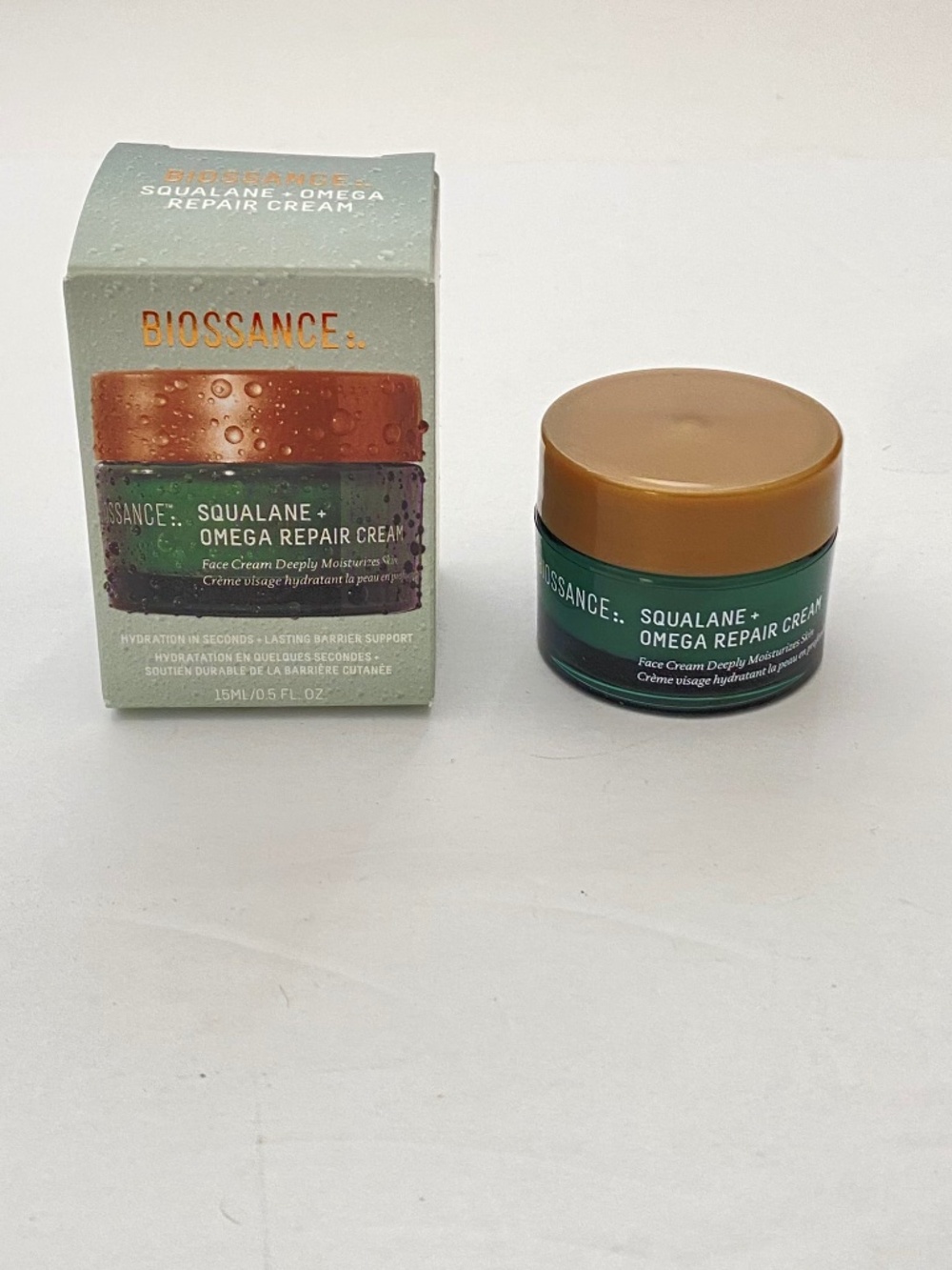 New Biossance Mini Omega Repair Deep Hydration Moisturizer + Squalane - Picture 5 of 9
